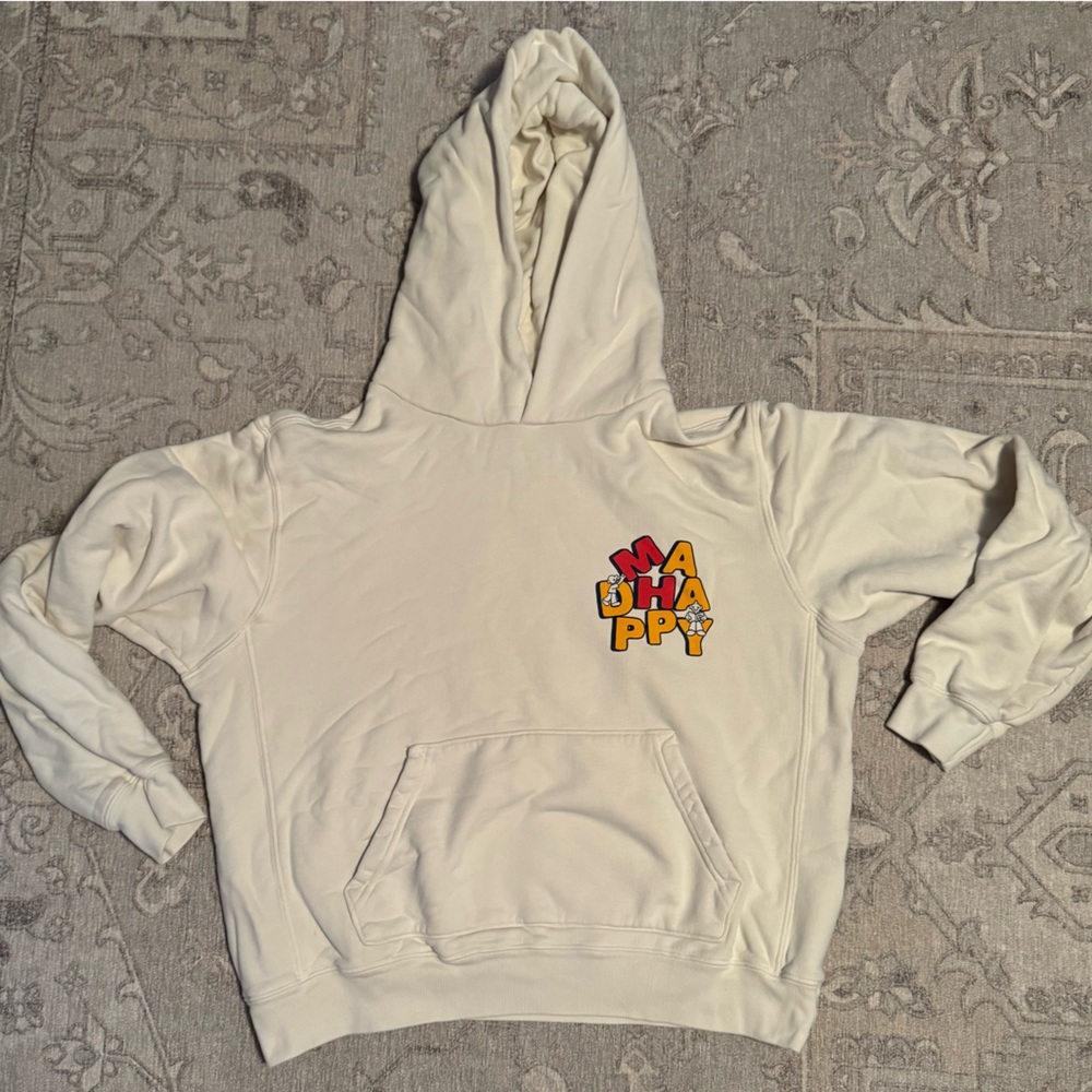 Madhappy Support Network Graphic Capsule Fleece Hoodie - Oatmilk